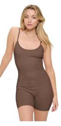 CAMI ROMPER (BROWN)