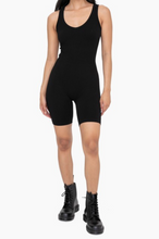 Load image into Gallery viewer, SHORTIE ROMPER (BLACK)
