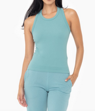 Load image into Gallery viewer, CALM TANK TOP (GREY TEAL)
