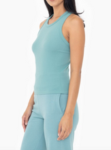 Load image into Gallery viewer, CALM TANK TOP (GREY TEAL)
