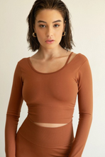 Load image into Gallery viewer, FINESSE SPORTS BRA (CINNAMON)
