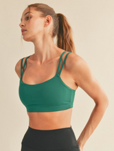 Load image into Gallery viewer, STRAPPY SPORTS BRA (GREEN)
