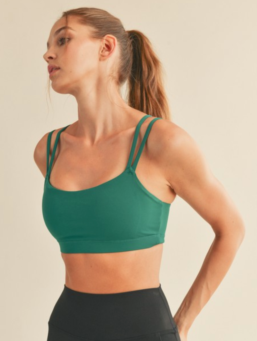 STRAPPY SPORTS BRA (GREEN)