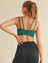 Load image into Gallery viewer, STRAPPY SPORTS BRA (GREEN)
