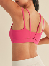 Load image into Gallery viewer, STRAPPY SPORTS BRA (FUCHSIA)
