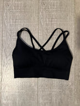 Load image into Gallery viewer, BLISS SPORTS BRA (EBONY)
