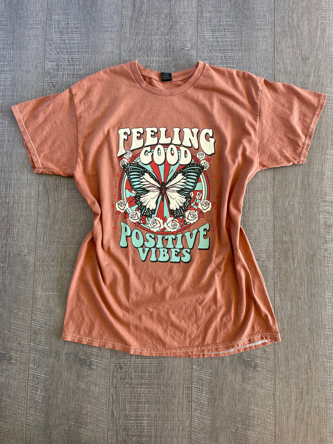 FEELING GOOD TEE (DYED MAUVE)